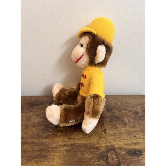 Curious George 1984 Vtg Eden Stuffed Animal Plush Monkey Plushie Banana Doll - Picture 5 of 14